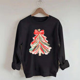 Red Bow Christmas Tree Sweatshirt