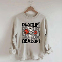 Funny Skeleton Dead Lifting Sweatshirt