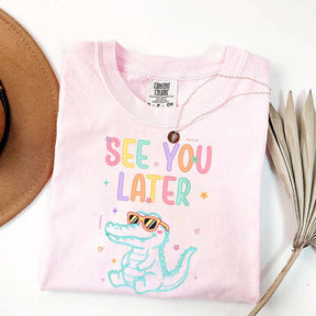 See You Later Teacher Summer Alligator T-Shirt