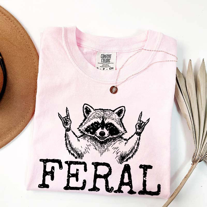 Feral Raccoon Girl T-Shirt