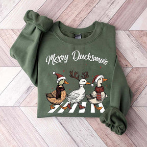 Funny Ducks Christmas Sweatshirt