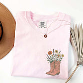 Cowgirl Boots Wildflowers T-Shirt