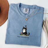 Funny Cat Meme Floral T-Shirt