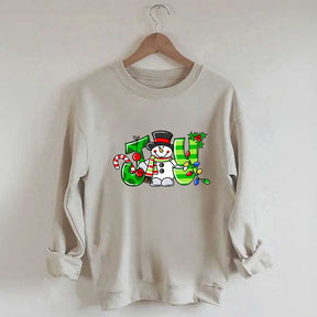 Christmas Snowman  Lights Sweatshirt