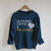 Weeked Coffee & Volleyball Mom Sweatshirt
