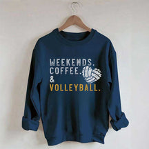Weeked Coffee & Volleyball Mom Sweatshirt