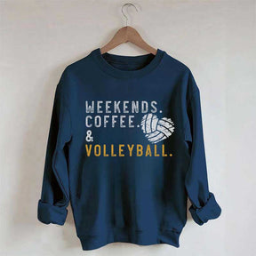 Weeked Coffee & Volleyball Mom Sweatshirt