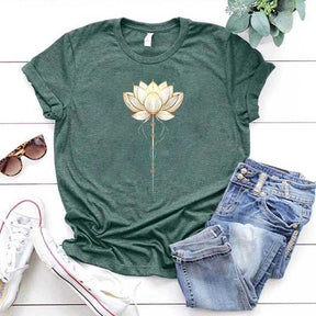 Lotus Flower Positive Energy Yoga T-Shirt