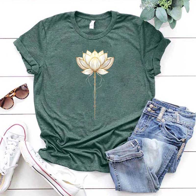 Lotus Flower Positive Energy Yoga T-Shirt