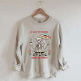 At Least My Trauma Made Me Funny Skull Sweatshirt