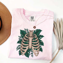 Skeleton Green Plant T-Shirt
