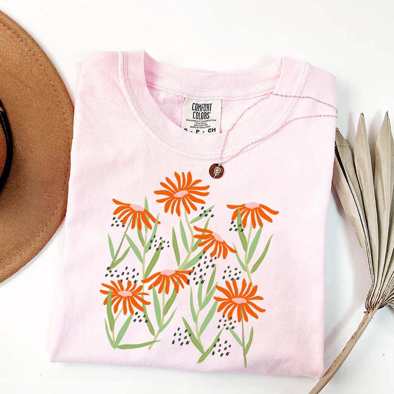 Boho Wildflower Aesthetic T-Shirt