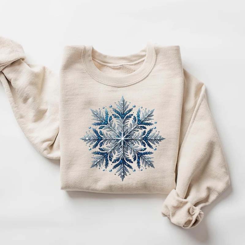 Blue Snowflakes Sweatshirt
