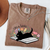 Cats & Books T-Shirt