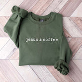Minimalist Coffee And Jesus Sweatshirt