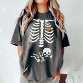 Skeleton Halloween Maternity T-Shirt