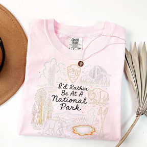 I'd Rather Be At America Parks Lovers T-Shirt