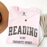 Retro Reading Is My Favorite Sport Cute T-Shirt
