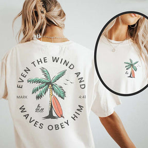 Beachy Backprint Bible Verse T-Shirt