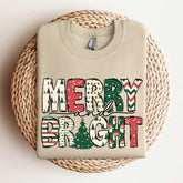 Merry and Bright Family Christmas Sweatshirt