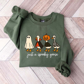 Halloween Just a Spooky Goose Sweatshirt