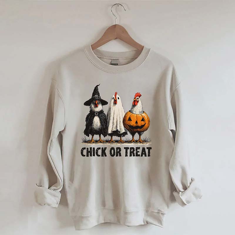Retro Halloween Chicken Sweatshirt
