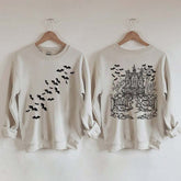 Haunted House Comfort Colors Halloween Sweatshirt