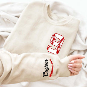 Custom Baseball Name and Number Sweatshirt