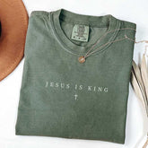 Minimalist Jesus is King Religous T-Shirt