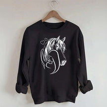 Rider Horse Lineart Sweatshirt