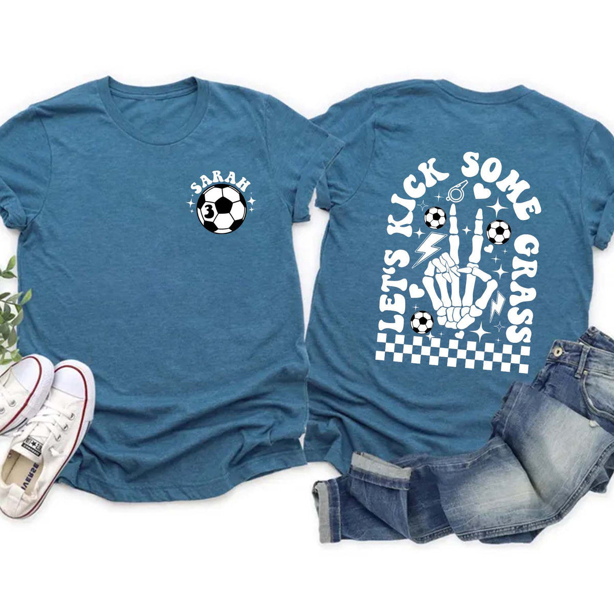 Custom Soccer Mom Skull Shirt