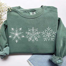 Comfort Colors Snowflakes Sweatshirt