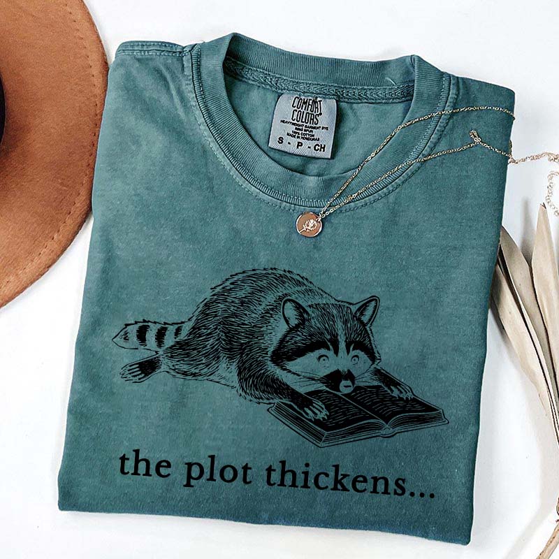 Comfort Colors Bookish Raccoon T-Shirt