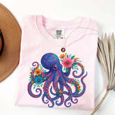Octopus Floral T-Shirt