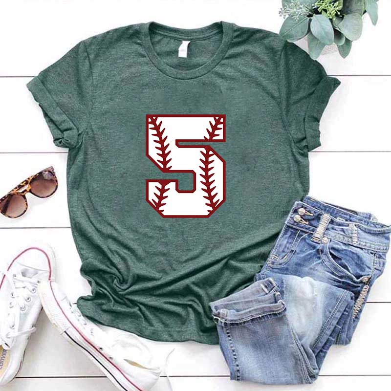 Personalized Baseball Number Minimalist T-Shirt