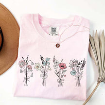 Floral Coquette Bow Ladies T-Shirt
