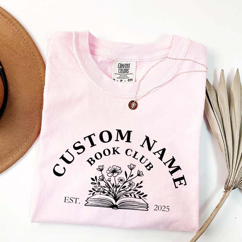 Personalized Book Club Name T-Shirt