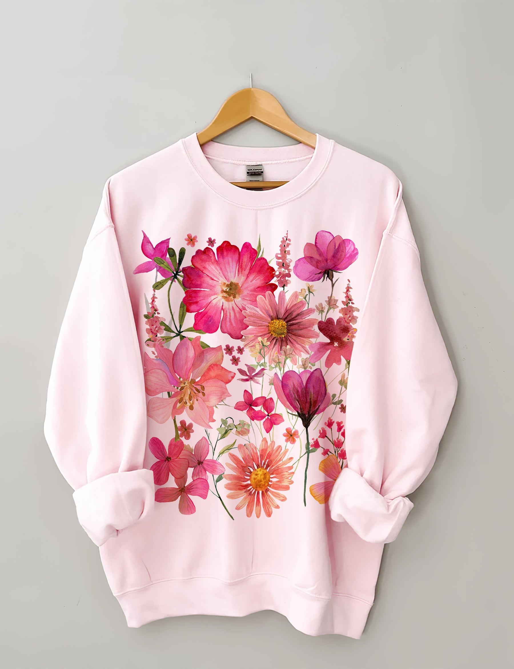 Vintage Pressed Flowers Sweatshirt