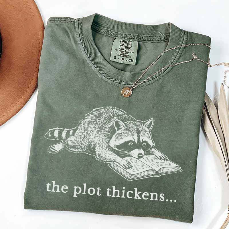 Comfort Colors Bookish Raccoon T-Shirt