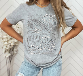 Vintage Botanical Flower T-shirt