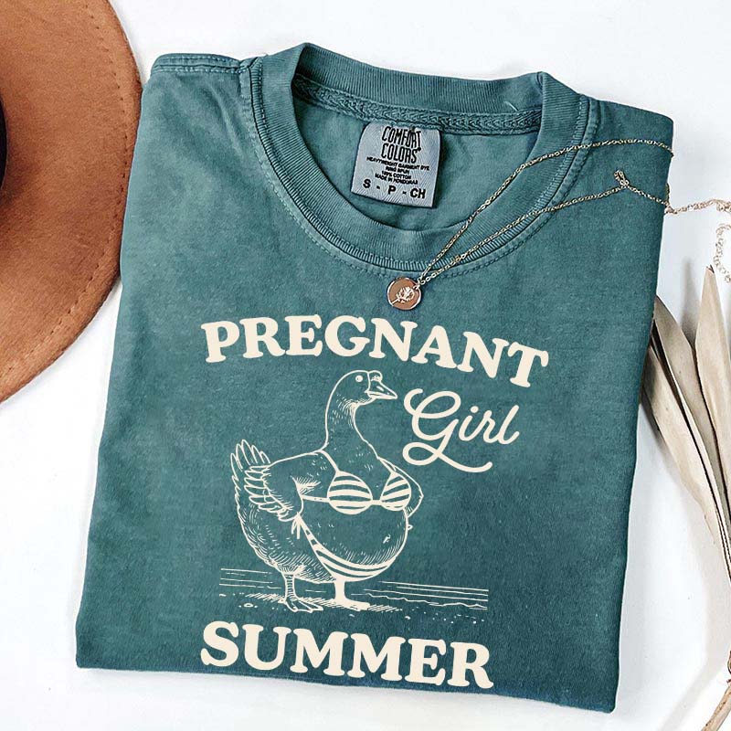 Pregnant Girl Summer T-Shirt