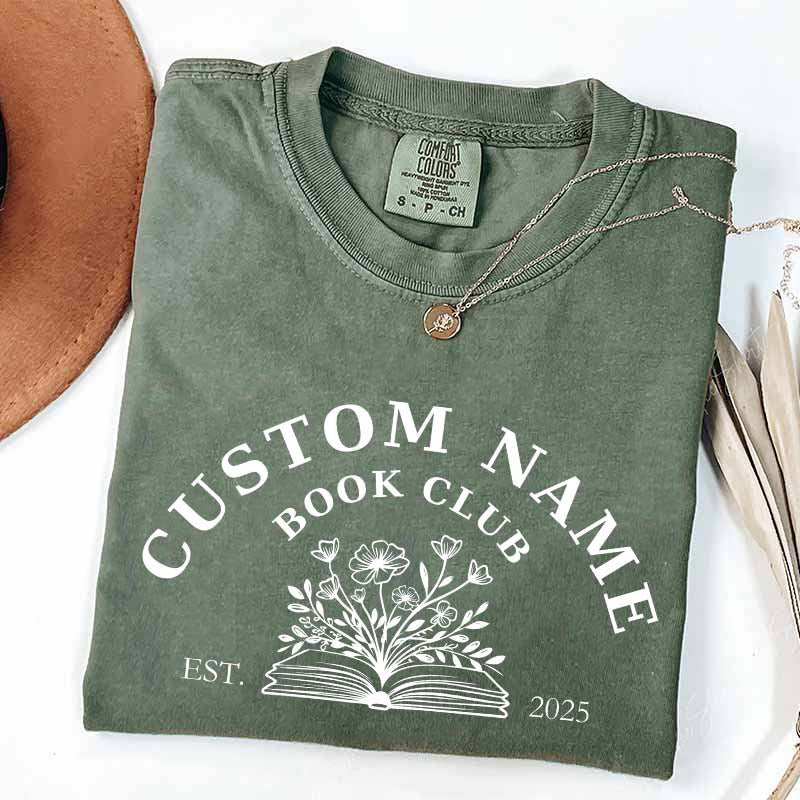 Personalized Book Club Name T-Shirt