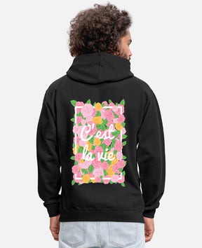 Unisex Floral Back Print Hoodie