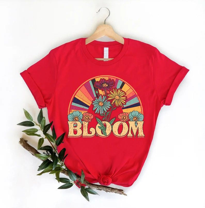 Retro Bloom Wildflower T-shirt