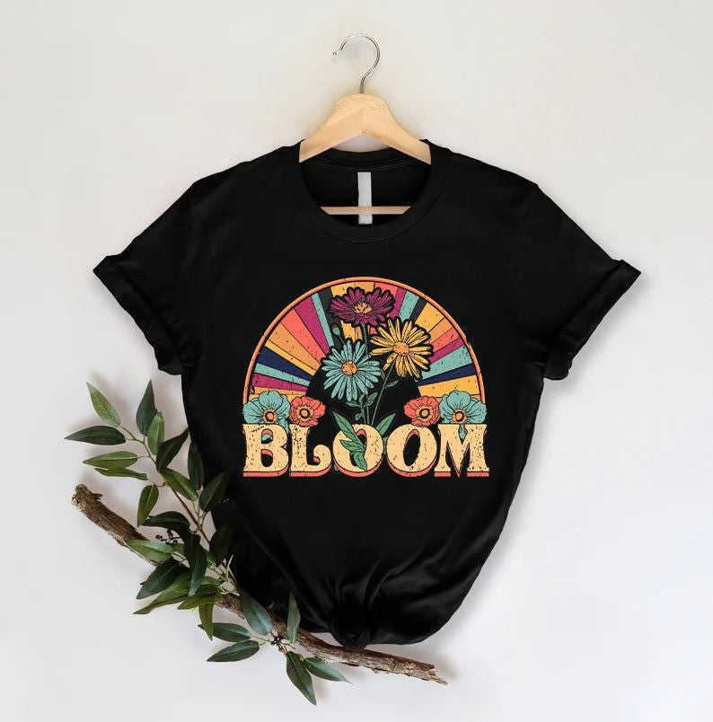 Retro Bloom Wildflower T-shirt