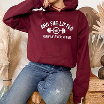 And She Lifted Heavily Ever After Hoodie