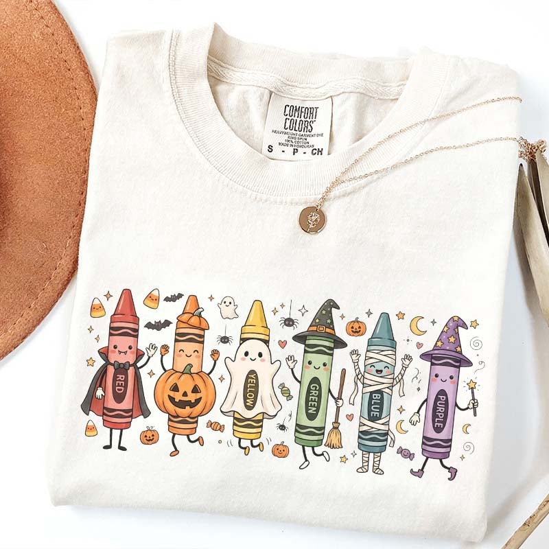Happy Doodle Back To School Ghost T-Shirt