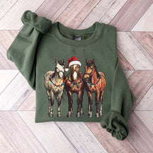 Horse Santa Sweatshirt