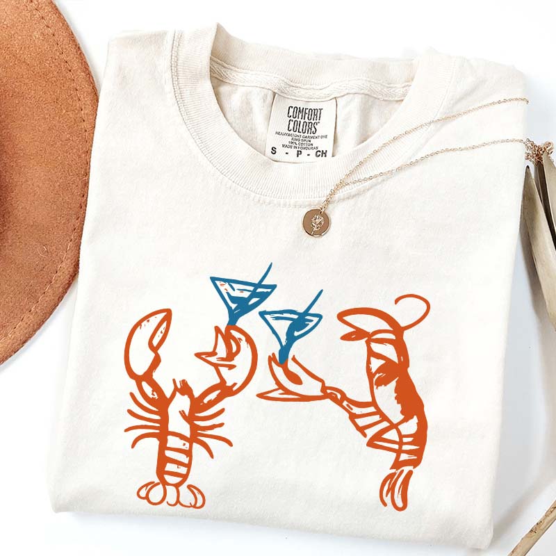 Lobster Crab Martini T-Shirt