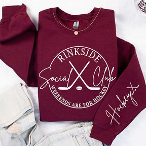 Rinkside Social Club Hockey Season Sweatshirt